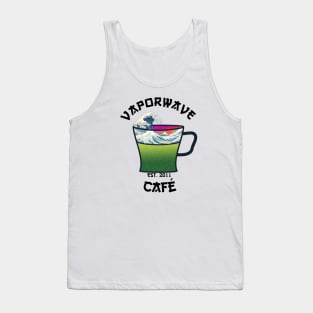 Vaporwave Aesthetic Great Wave Off Kanagawa Cafe Coffee Tea Tank Top